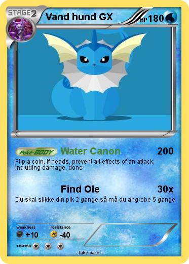 Pokemon Vand hund GX