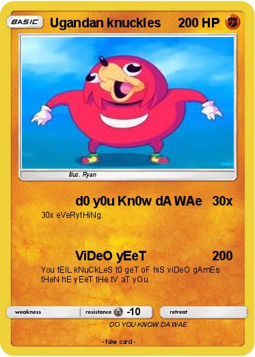 Pokemon Ugandan knuckles