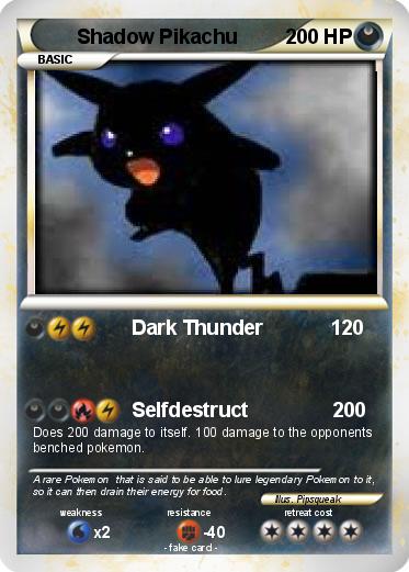 Pokemon Shadow Pikachu