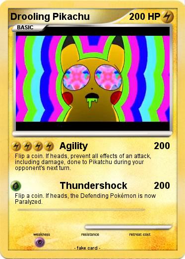 Pokemon Drooling Pikachu