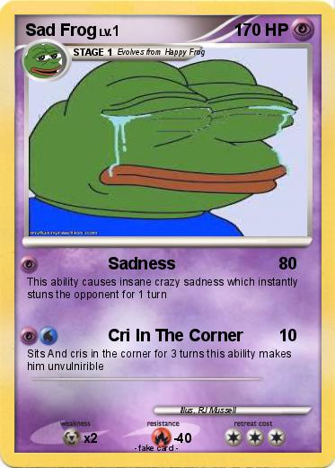 Pokemon Sad Frog