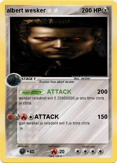 Pokemon albert wesker
