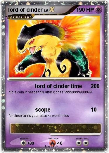 Pokemon lord of cinder
