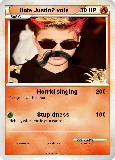 Pokemon Hate Justin? vote
