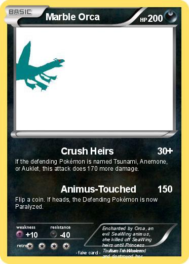 Pokemon Marble Orca