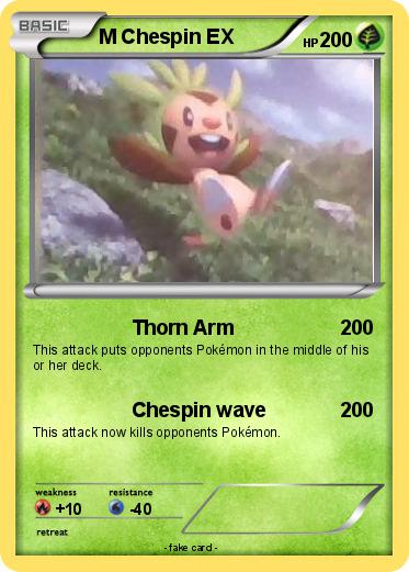 Pokemon M Chespin EX