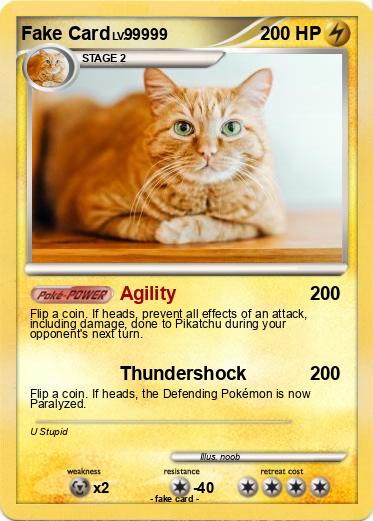 Pokemon Fake Card