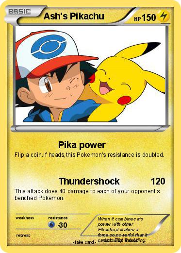 Pokemon Ash's Pikachu