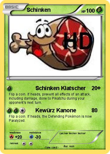 Pokemon Schinken