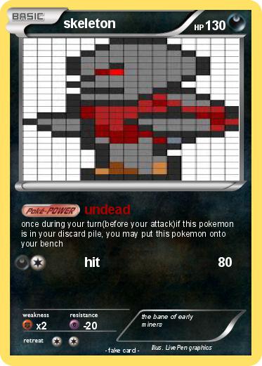 Pokemon skeleton