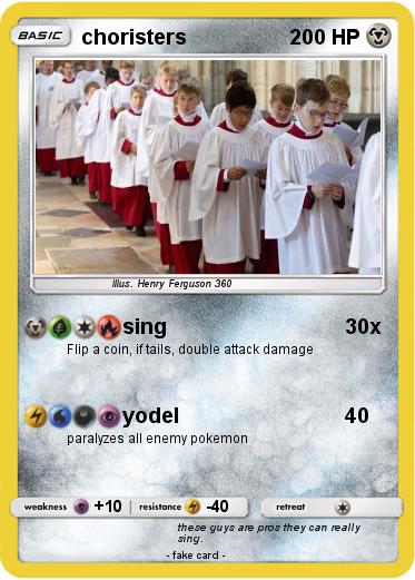 Pokemon choristers