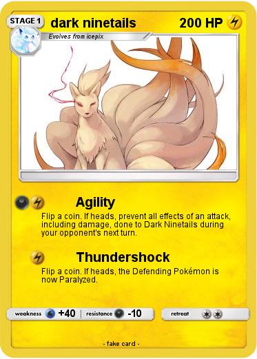 Pokemon dark ninetails Pokemon dark ninetails