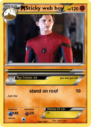Pokemon Sticky web boy