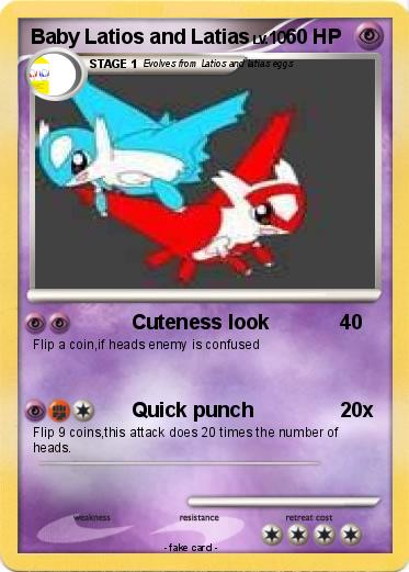 Pokemon Baby Latios and Latias