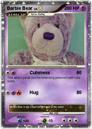 Pokemon Barbie Bear