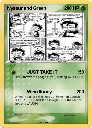 Pokemon Ivysaur and Green