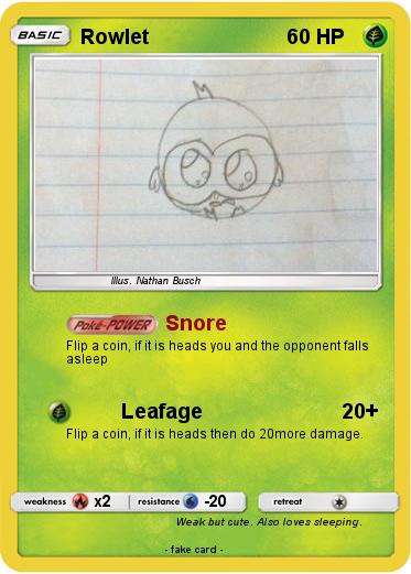 Pokemon Rowlet