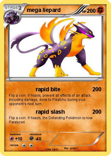 Pokemon mega liepard
