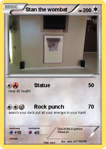 Pokemon Stan the wombat