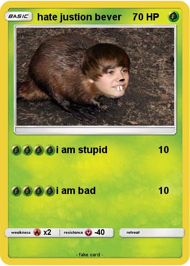 Pokemon hate justion bever