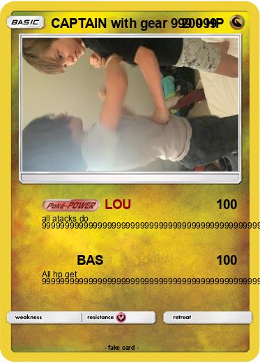 Pokemon CAPTAIN with gear 999 999