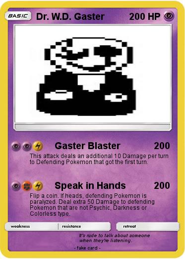 Pokemon Dr. W.D. Gaster