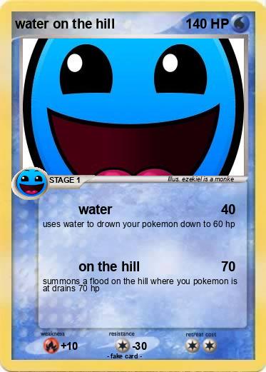 Pokemon water on the hill