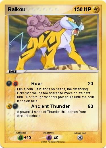 Pokemon Raikou