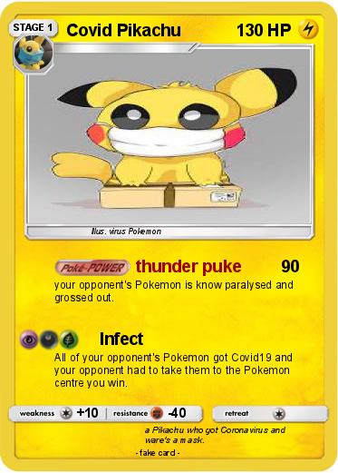 Pokemon Covid Pikachu