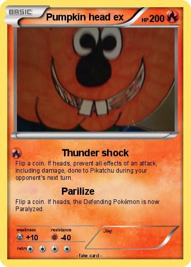 Pokemon Pumpkin head ex