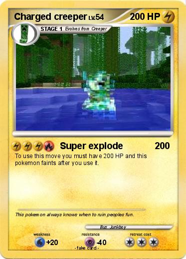 Pokemon Charged creeper