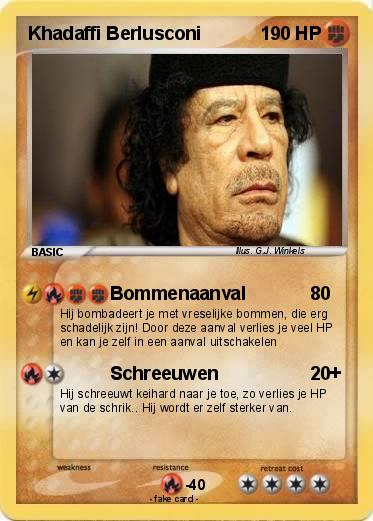 Pokemon Khadaffi Berlusconi