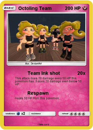 Pokemon Octoling Team