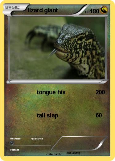 Pokemon lizard giant