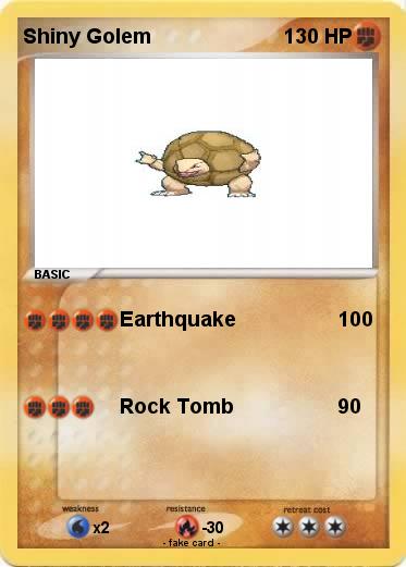 Pokemon Shiny Golem