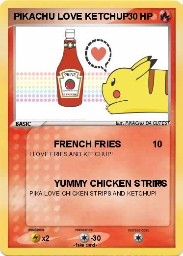 Pokemon PIKACHU LOVE KETCHUP