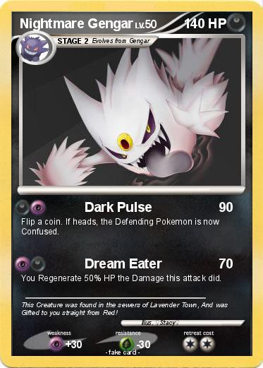 Pokemon Nightmare Gengar