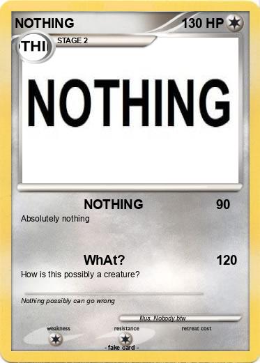 Pokemon NOTHING