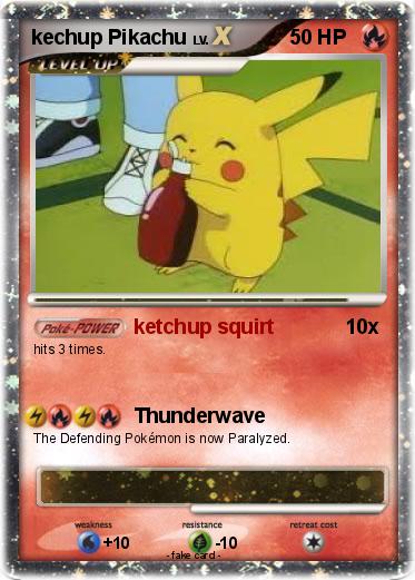 Pokemon kechup Pikachu
