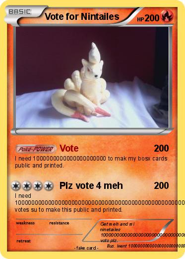 Pokemon Vote for Nintailes
