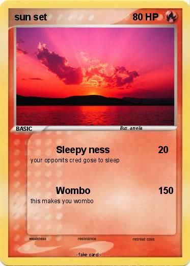 Pokemon sun set
