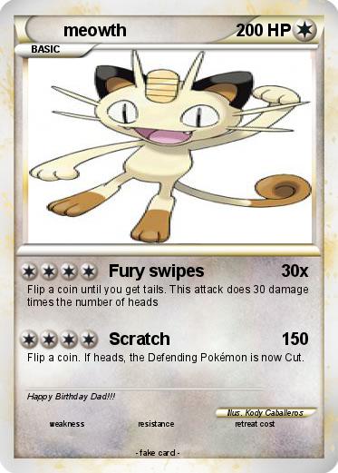 Pokemon meowth