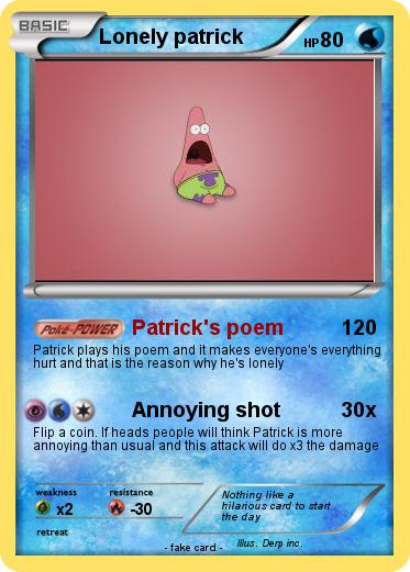 Pokemon Lonely patrick