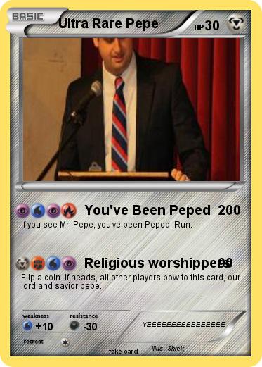 Pokemon Ultra Rare Pepe