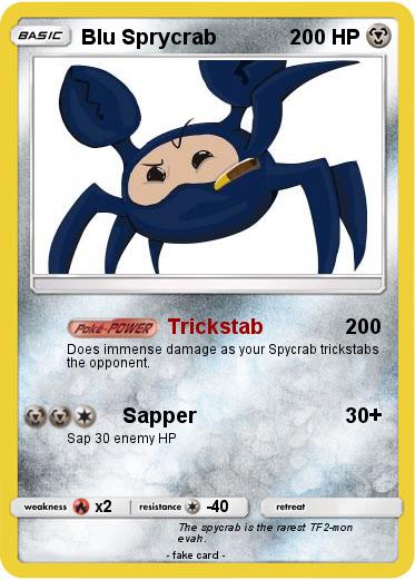 Pokemon Blu Sprycrab