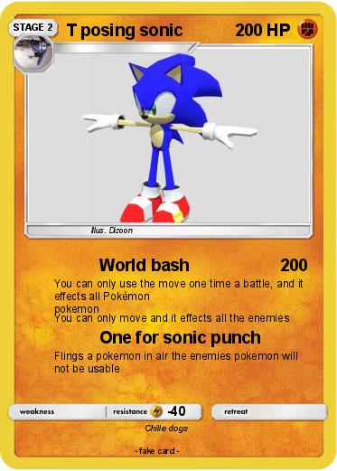 Pokemon T posing sonic