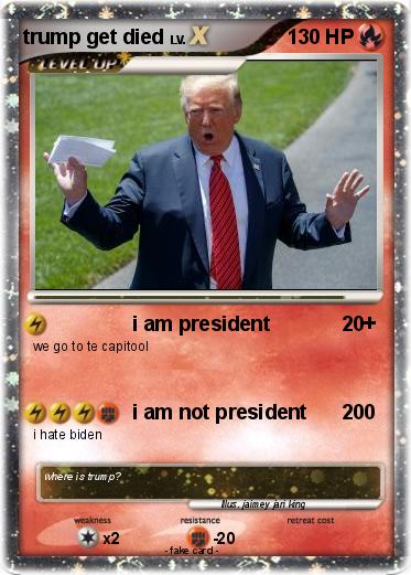 Pokemon trump get died