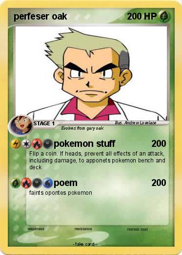 Pokemon perfeser oak