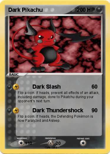 Pokemon Dark Pikachu