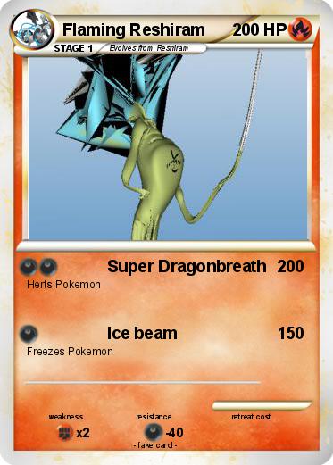 Pokemon Flaming Reshiram